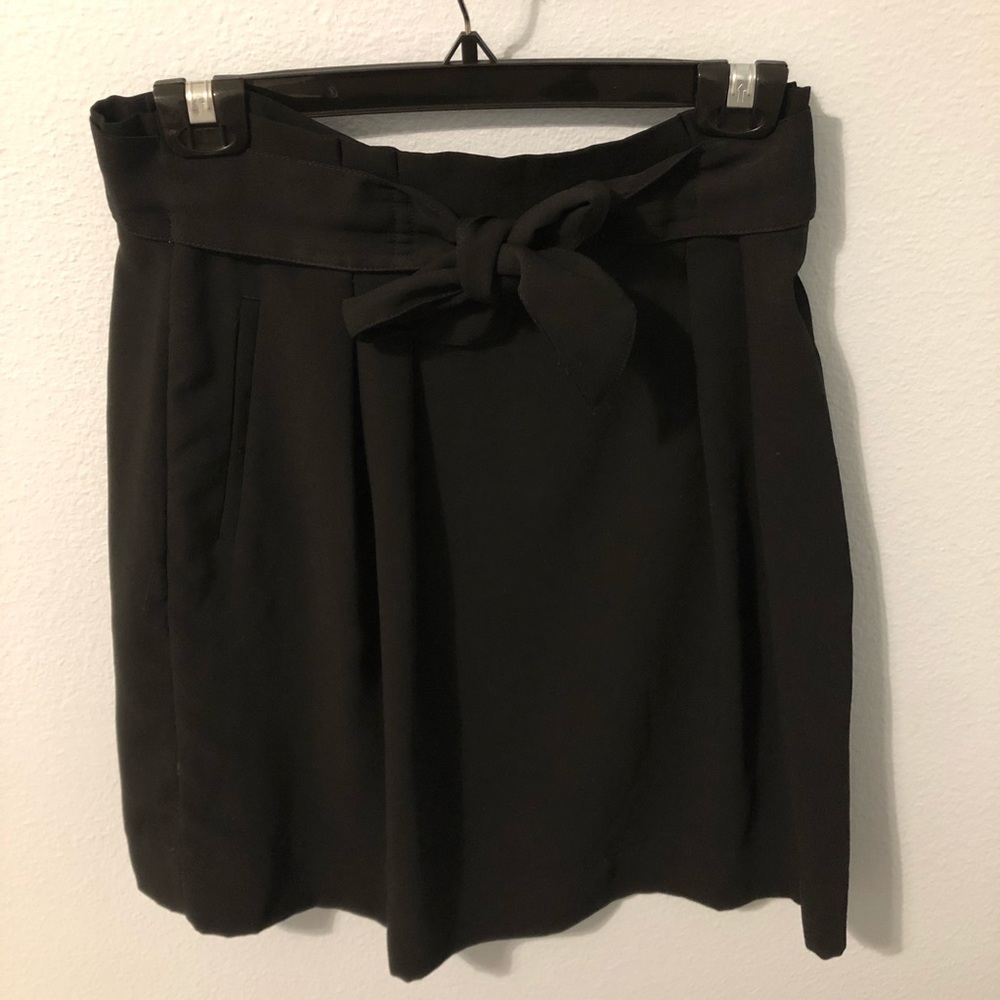 Black Skirt Tie in the Front